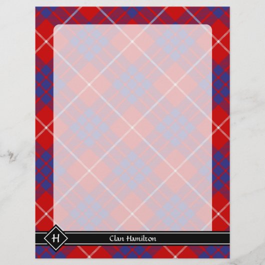 Clan Hamilton Red Tartan Flyer (Vorne)