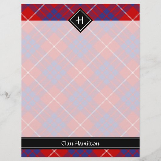 Clan Hamilton Red Tartan Flyer (Hinten)