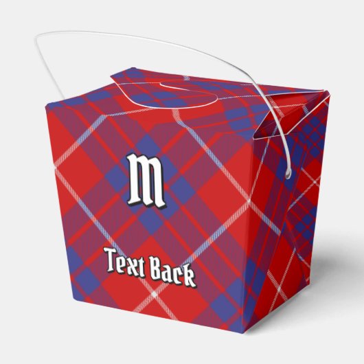 Clan Hamilton Red Tartan Gevor Box Geschenkschachtel (Rückseite)