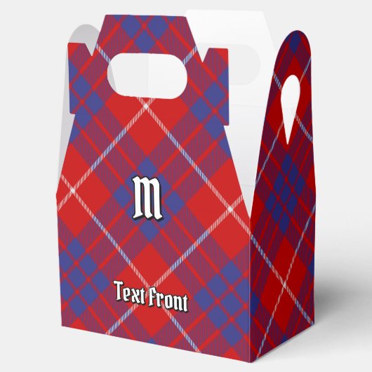 Clan Hamilton Red Tartan Gevor Box Geschenkschachtel (Geöffnet)