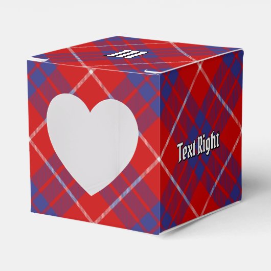 Clan Hamilton Red Tartan Gevor Box Geschenkschachtel (Vorderseite)