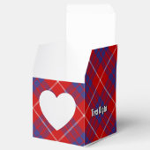 Clan Hamilton Red Tartan Gevor Box Geschenkschachtel (Geöffnet)