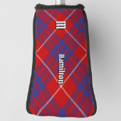Clan Hamilton Red Tartan Golf Head Cover Golf Headcover (Rotieren 90)