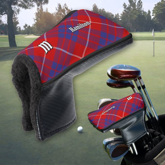 Clan Hamilton Red Tartan Golf Head Cover Headcover