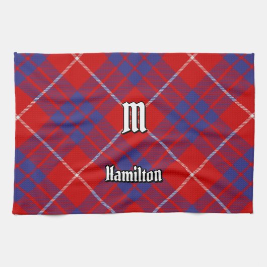 Clan Hamilton Red Tartan Küchentücher (Horizontal)