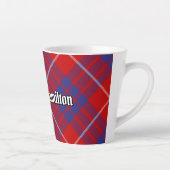 Clan Hamilton Red Tartan Latte Tasse (Rechts)