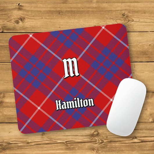 Clan Hamilton Red Tartan Mouse Pad Mousepad