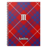 Clan Hamilton Red Tartan Notebook Notizblock (Vorderseite)