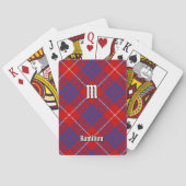 Clan Hamilton Red Tartan Spielkarten (Rückseite)
