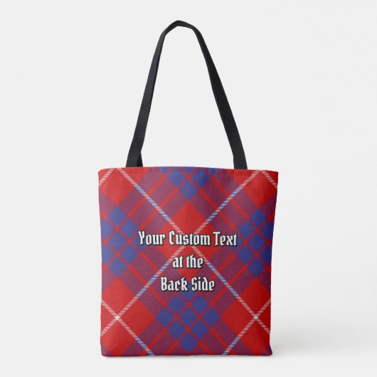 Clan Hamilton Red Tartan Tote Bag Tasche (Rückseite)