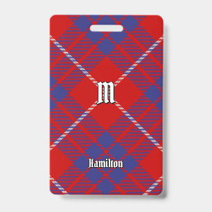 Clan Hamilton Roter Tartan-Anhänger Ausweis