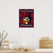 Clan Hamilton Scottish Tartan Poster (Küche)