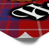 Clan Hamilton Scottish Tartan Poster (Ecke)