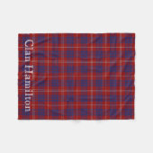 Clan Hamilton Tartan Fleece Blanket (Vorderseite (Horizontal))