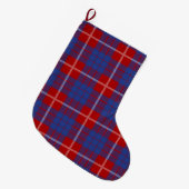 Clan Hamilton Tartan Kariert Großer Weihnachtsstrumpf (Vorderansicht (hängend))