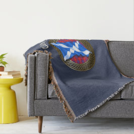 Clan Hamilton Tartan Knot & Flag Decke