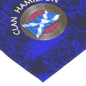 Clan Hamilton Tartan Knot & Flag Kurzer Tischläufer (Ecke)