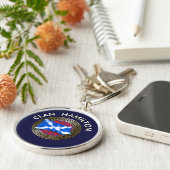 Clan Hamilton Tartan Knot & Flag Schlüsselanhänger (Seite)