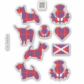 Clan Hamilton Tartan Sticker (Vorderseite)