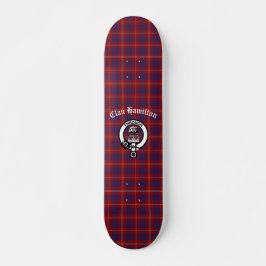 Clan Hamilton Tartan und Wappen Abzeichen Skateboard