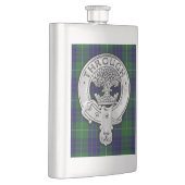 Clan Hamilton Wappen & Hunting Tartan Flachmann (Rechts)