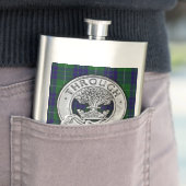 Clan Hamilton Wappen & Hunting Tartan Flachmann (Beispiel)