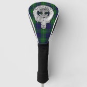 Clan Hamilton Wappen & Hunting Tartan Golf Headcover (Vorderseite)