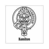 Clan Hamilton Wappen Rubber Briefmarke Gummistempel (Prägung)