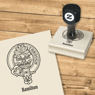 Clan Hamilton Wappen Rubber Briefmarke Gummistempel