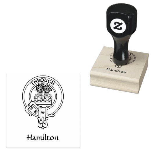 Clan Hamilton Wappen Rubber Briefmarke Gummistempel (Stempel)