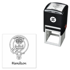 Clan Hamilton Wappen Rubber Briefmarke Permastempel