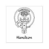 Clan Hamilton Wappen Rubber Briefmarke Permastempel (Design)