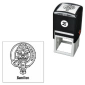 Clan Hamilton Wappen Selbstfarbige Briefmarke Permastempel (Beispiel)