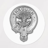 Clan Hamilton Wappen & Tartan Etiketten (Design 2)