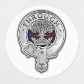 Clan Hamilton Wappen & Tartan Etiketten (Design 1)