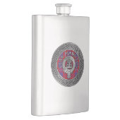 Clan Hamilton Wappen & Tartan Knot Flask Flachmann (Rechts)