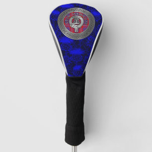 Clan Hamilton Wappen & Tartan Knot on Thistle Golf Headcover