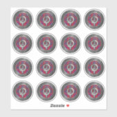 Clan Hamilton Wappen & Tartan Knot Sticker (Blatt)