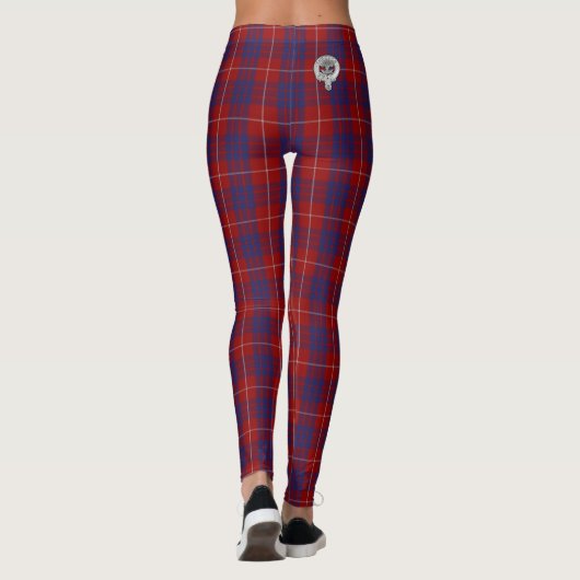 Clan Hamilton Wappen & Tartan Leggings (Rückseite)