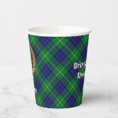Clan Hamilton Wappen über die Jagd Tartan Papier C Pappbecher (Links)
