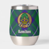 Clan Hamilton Wappen über Jagd Tartan (Vorderseite)