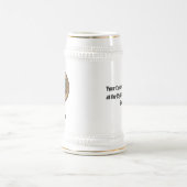 Clan Hamilton Wappen über Jagd Tartan Ber Stein Bierglas (Mittel)