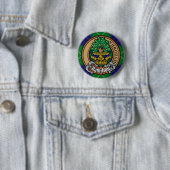 Clan Hamilton Wappen über Jagd Tartan Button (Beispiel)
