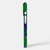 Clan Hamilton Wappen über Jagd Tartan Case-Mate iPhone Hülle (Rückseite / Links)