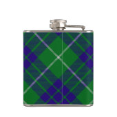 Clan Hamilton Wappen über Jagd Tartan Flachmann (Rückseite)