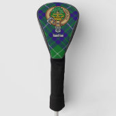 Clan Hamilton Wappen über Jagd Tartan Golf Headcover (Vorderseite)