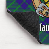 Clan Hamilton Wappen über Jagd Tartan Mousepad (Ecke)