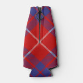Clan Hamilton Wappen über Red Tartan Flasche Coole Flaschenkühler (Rückseite)