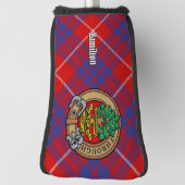 Clan Hamilton Wappen über Red Tartan Golf Headcover (Rotieren 90)