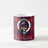 Clan Hamilton Wappen und Tartan Coffee Tasse (Mittel)